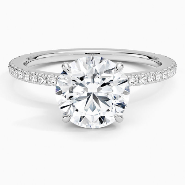 Roundcut diamond ring Lab grown diamond