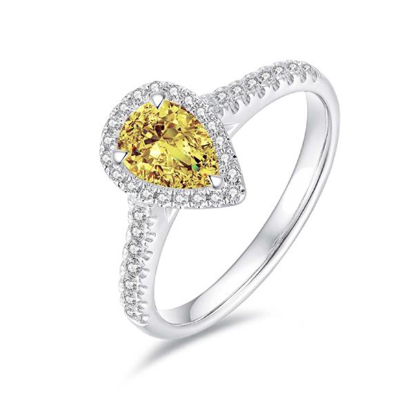 Lab-grown Diamond Waterdrop Rings